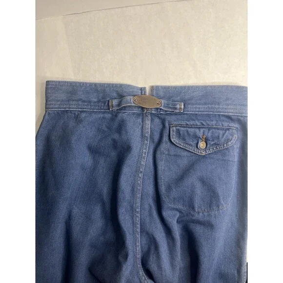 Rare Vintage 70's Retro Wide Leg Levi’s High Waist Indigo Jeans Size 28 - Picture 4 of 15